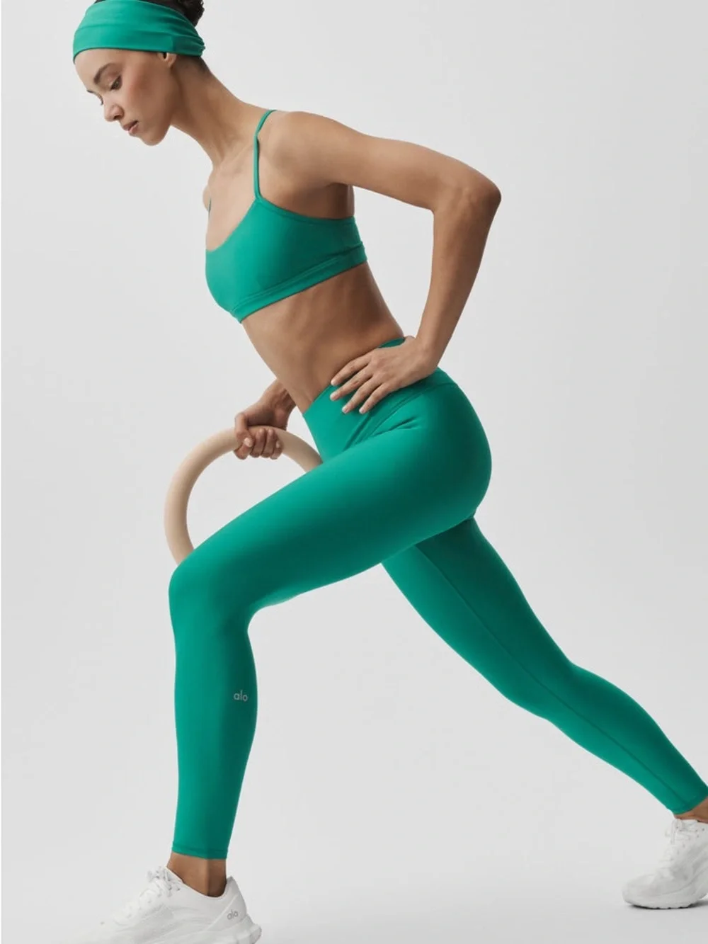 Alo Yoga 7/8 High-Waist Airlift Leggings Emerald Isle Size S